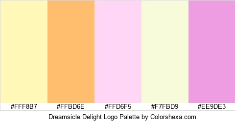 Dreamsicle Delight Logo Colors Logo