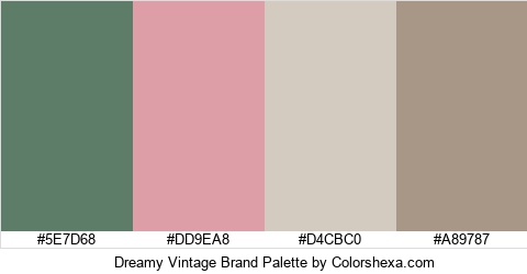 Dreamy Vintage Brand Colors Logo