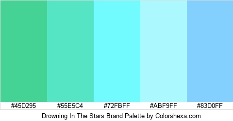 Drowning In The Stars Brand Colors Logo