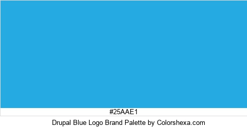 Drupal Blue Logo Brand Colors Logo