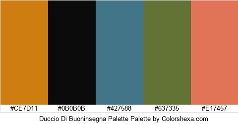 Duccio Di Buoninsegna Palette Colors Logo