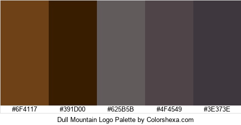 Dull Mountain Logo Colors Logo