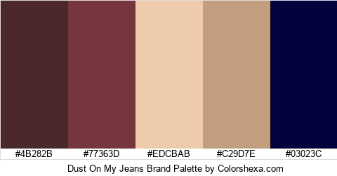 Dust On My Jeans Brand Colors Logo
