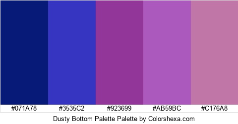 Dusty Bottom Palette Colors Logo