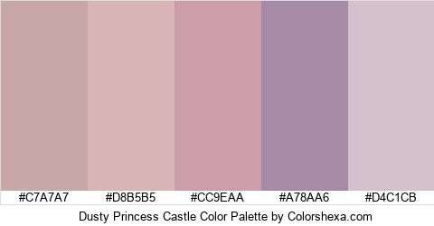 Dusty Princess Castle Color Colors Logo