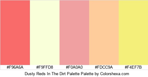 Dusty Reds In The Dirt Palette Colors Logo