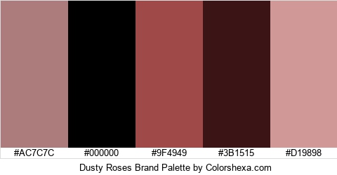 Dusty Roses Brand Colors Logo
