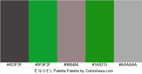 E Q U E L Palette Colors Logo