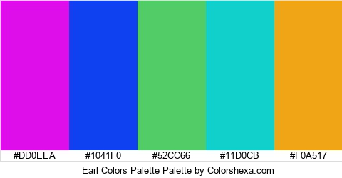 Earl Colors Palette Colors Logo