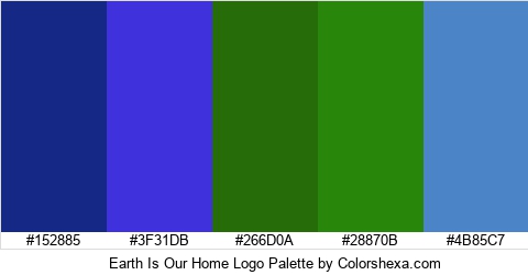 Earth Is Our Home Logo Colors Logo