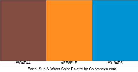 Earth, Sun & Water Color Colors Logo