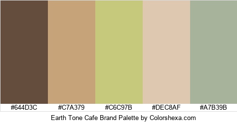Earth Tone Cafe Brand Colors Logo