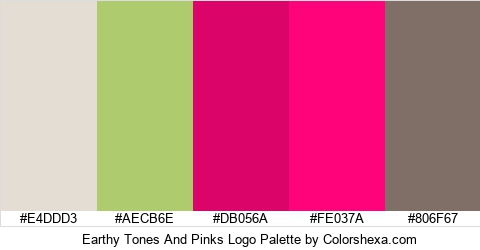 Earthy Tones And Pinks Logo Colors Logo