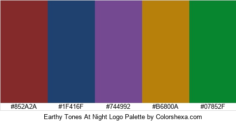 Earthy Tones At Night Logo Colors Logo