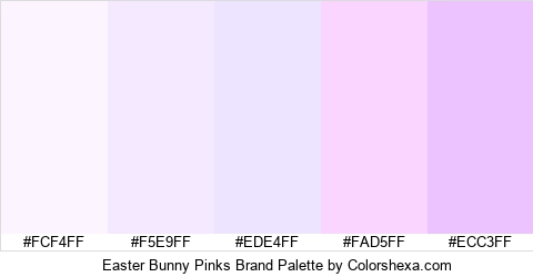 Easter Bunny Pinks Brand Colors Logo