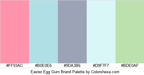 Easter Egg Gum Brand Colors Logo