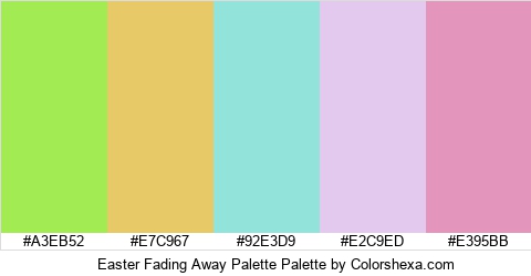 Easter Fading Away Palette Colors Logo