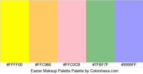 Easter Makeup Palette Colors Logo