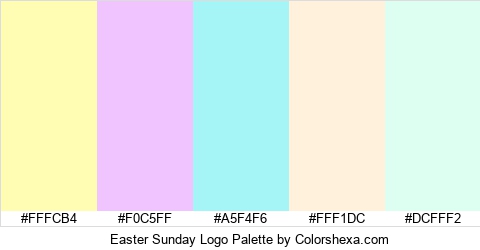 Easter Sunday Logo Colors Logo