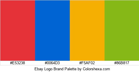 Ebay Logo Brand Colors Logo