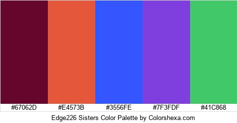 Edge226 Sisters Color Colors Logo