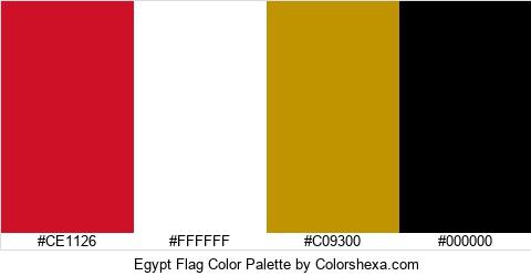 Egypt Flag Color Colors Logo