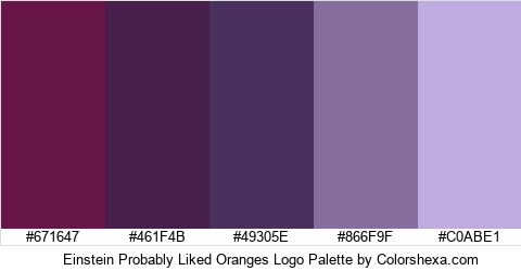Einstein Probably Liked Oranges Logo Colors Logo
