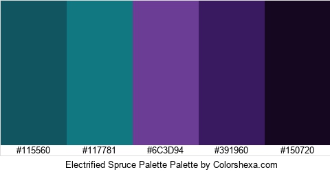 Electrified Spruce Palette Colors Logo