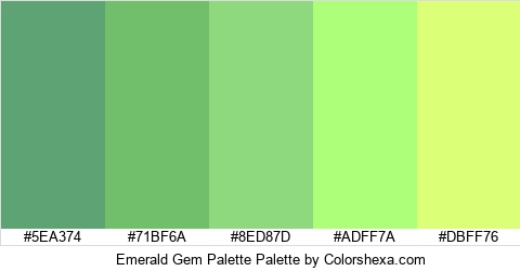 Emerald Gem Palette Colors Logo