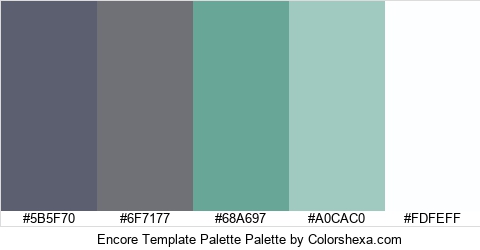 Encore Template Palette Colors Logo