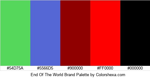 End Of The World Brand Colors Logo