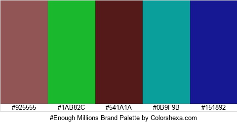 #Enough Millions Brand Colors Logo