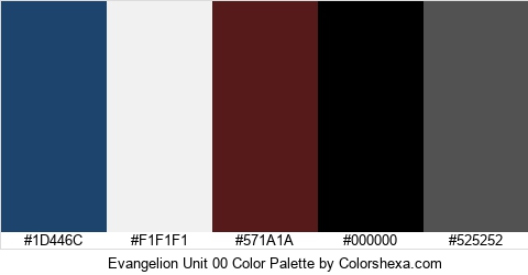 Evangelion Unit 00 Color Colors Logo