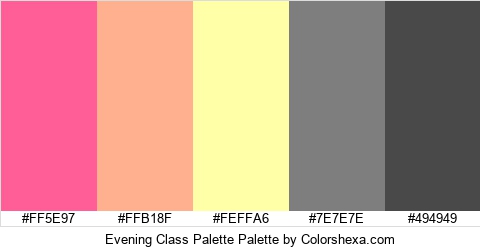 Evening Class Palette Colors Logo