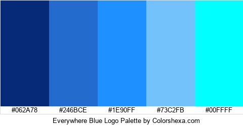Everywhere Blue Logo Colors Logo