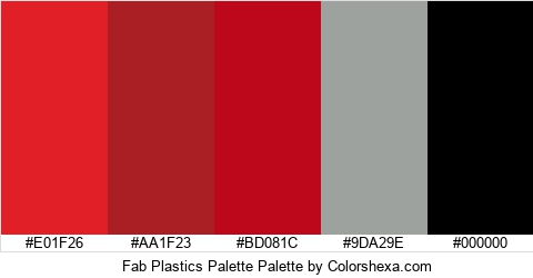 Fab Plastics Palette Colors Logo