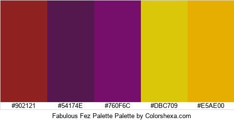 Fabulous Fez Palette Colors Logo