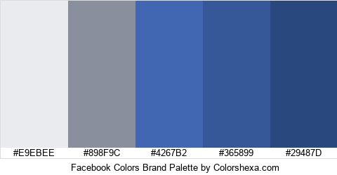 Facebook Colors Brand Colors Logo