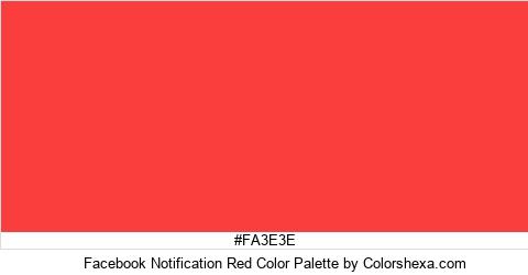 Facebook Notification Red Color Colors Logo