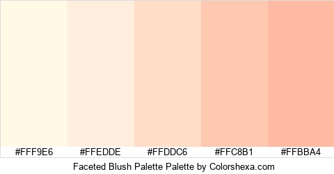 Faceted Blush Palette Colors Logo