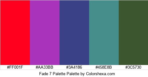 Fade 7 Palette Colors Logo