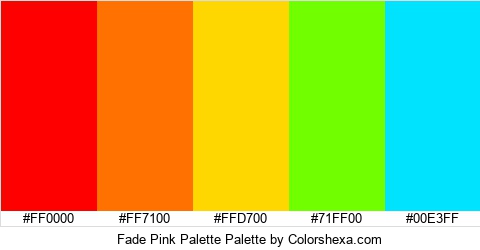 Fade Pink Palette Colors Logo