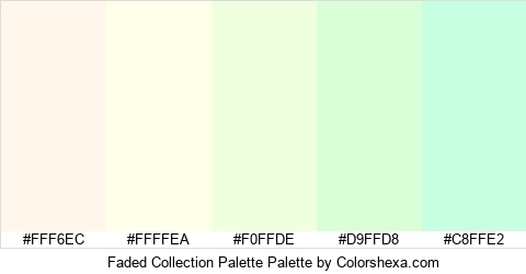 Faded Collection Palette Colors Logo