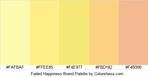 Faded Happiness Brand Colors Logo