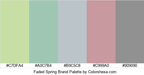 Faded Spring Brand Colors Logo