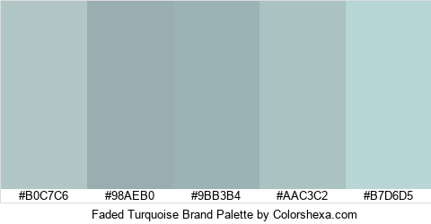 Faded Turquoise Brand Colors Logo