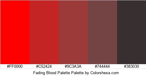 Fading Blood Palette Colors Logo