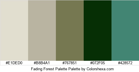 Fading Forest Palette Colors Logo