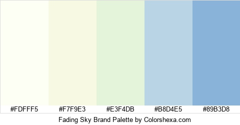 Fading Sky Brand Colors Logo