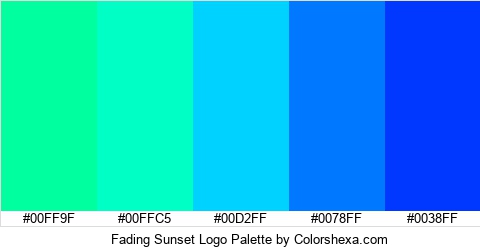 Fading Sunset Logo Colors Logo